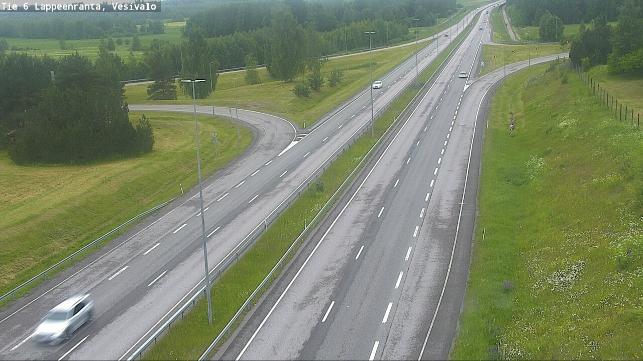 Weather Camera Image Väg 6 Villmanstrand, Vesivalo, Lappeenranta, Etelä-Karjala