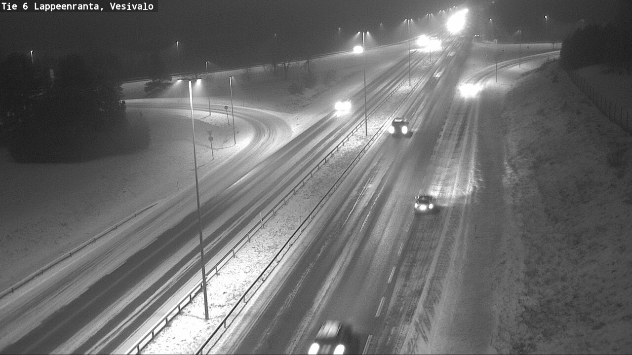 Weather Camera Image Väg 6 Villmanstrand, Vesivalo, Lappeenranta, Etelä-Karjala