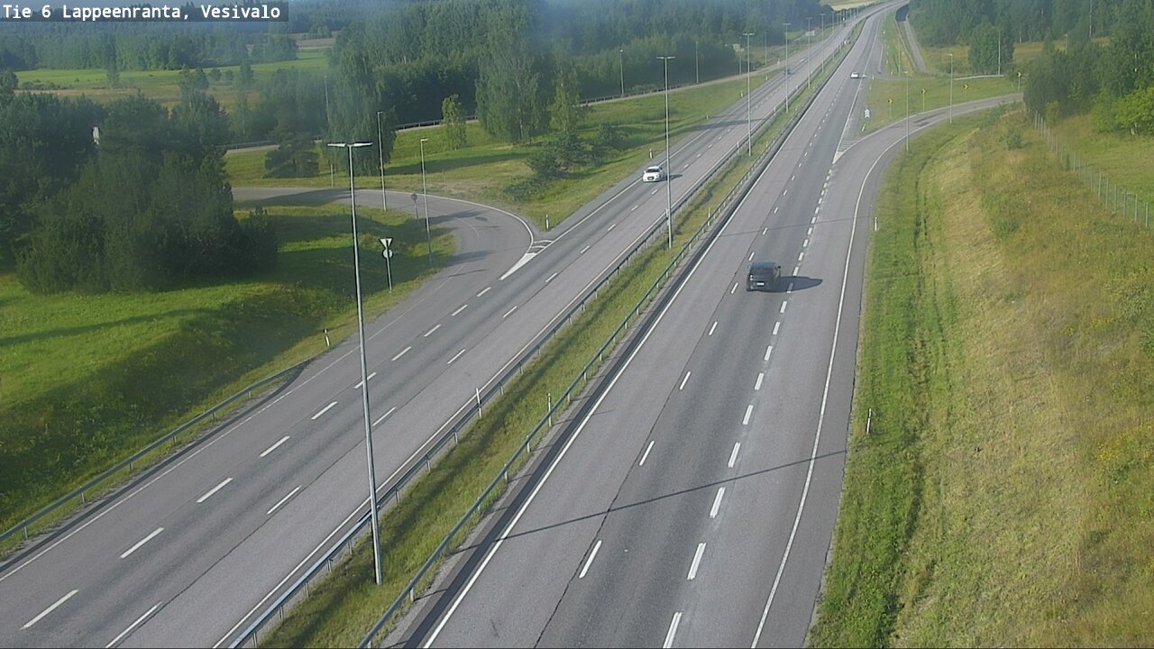 Weather Camera Image Road 6 Lappeenranta, Vesivalo, Lappeenranta, Etelä-Karjala