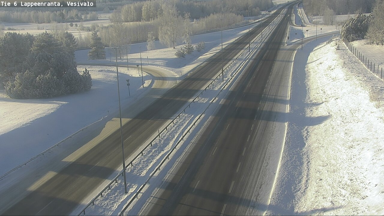Weather Camera Image Road 6 Lappeenranta, Vesivalo, Lappeenranta, Etelä-Karjala