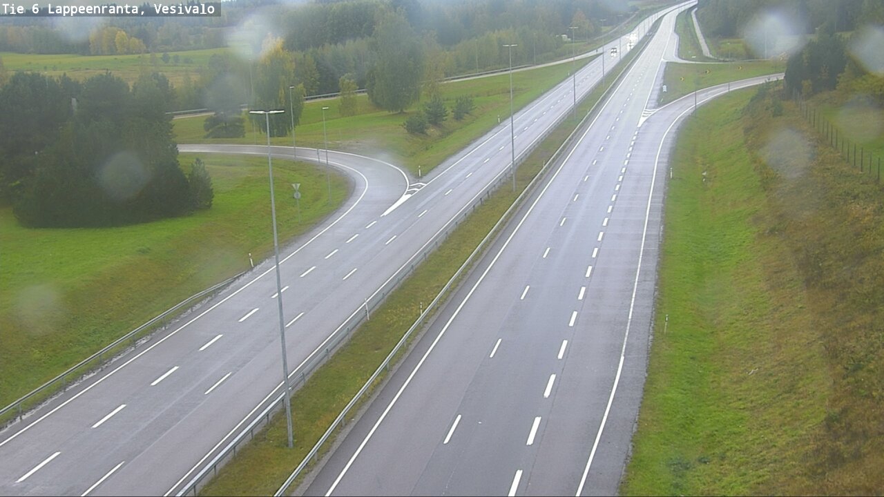Weather Camera Image Road 6 Lappeenranta, Vesivalo, Lappeenranta, Etelä-Karjala