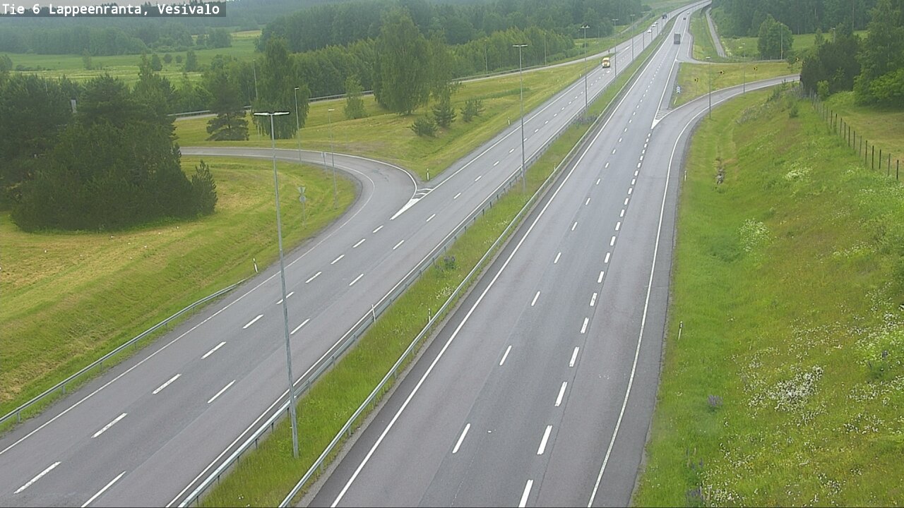 Weather Camera Image Väg 6 Villmanstrand, Vesivalo, Lappeenranta, Etelä-Karjala