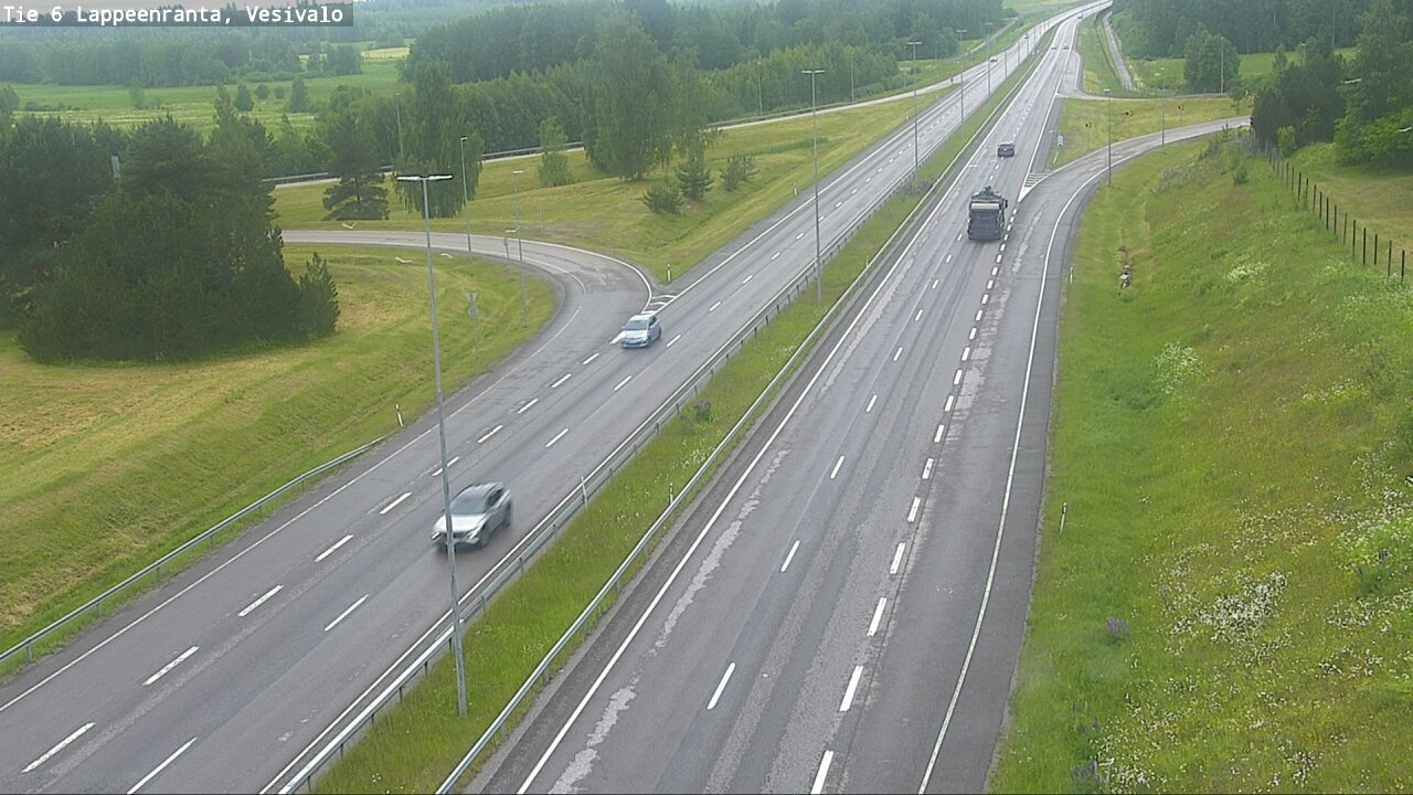 Weather Camera Image Väg 6 Villmanstrand, Vesivalo, Lappeenranta, Etelä-Karjala