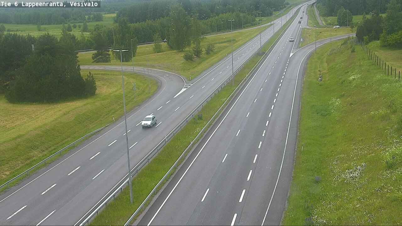 Weather Camera Image Väg 6 Villmanstrand, Vesivalo, Lappeenranta, Etelä-Karjala