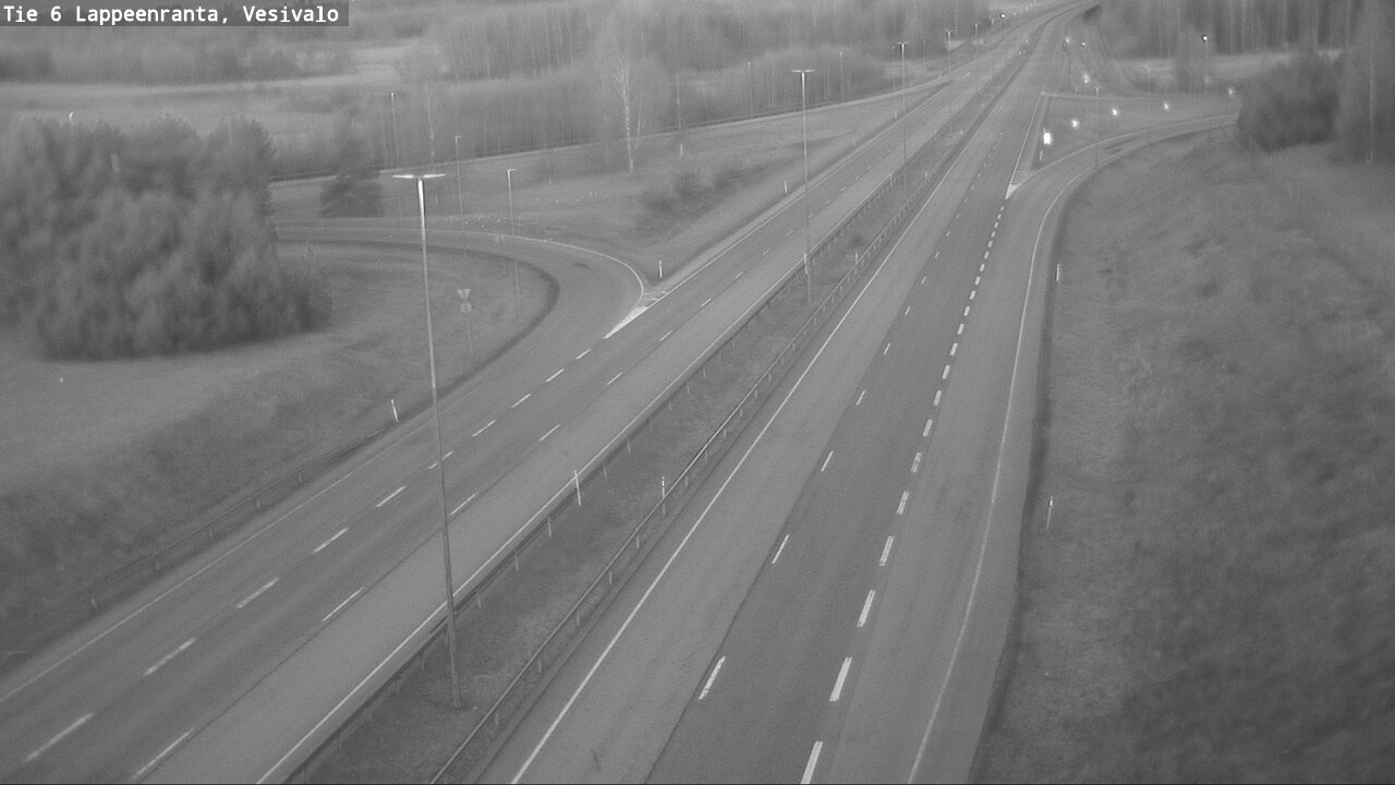 Weather Camera Image Road 6 Lappeenranta, Vesivalo, Lappeenranta, Etelä-Karjala