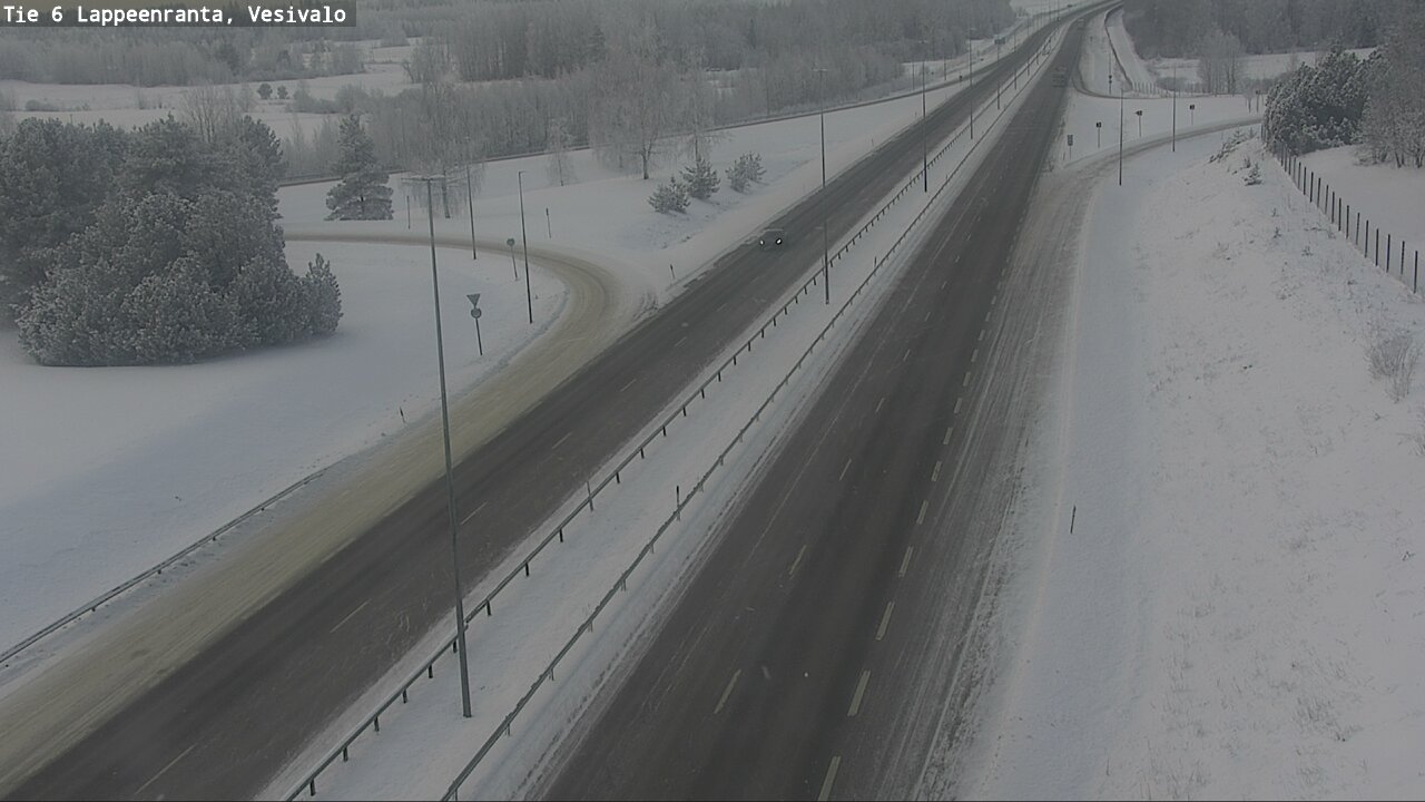 Weather Camera Image Road 6 Lappeenranta, Vesivalo, Lappeenranta, Etelä-Karjala