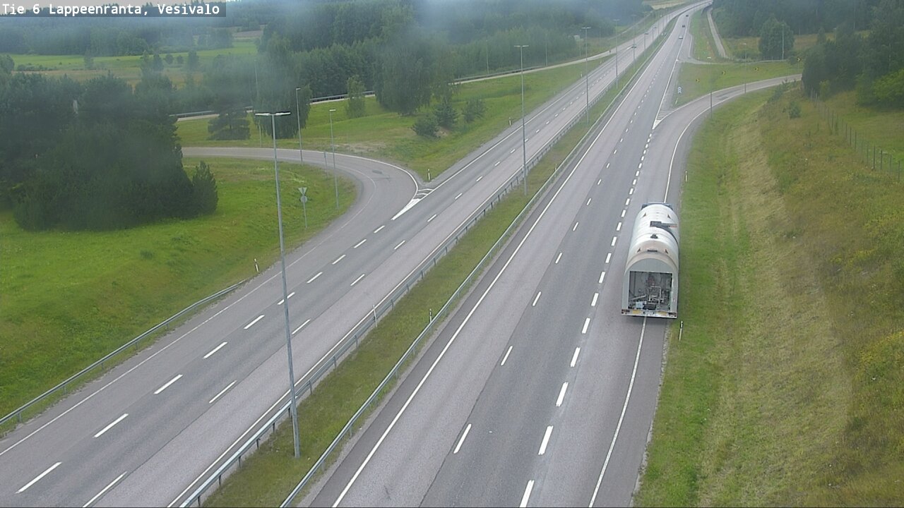 Weather Camera Image Road 6 Lappeenranta, Vesivalo, Lappeenranta, Etelä-Karjala