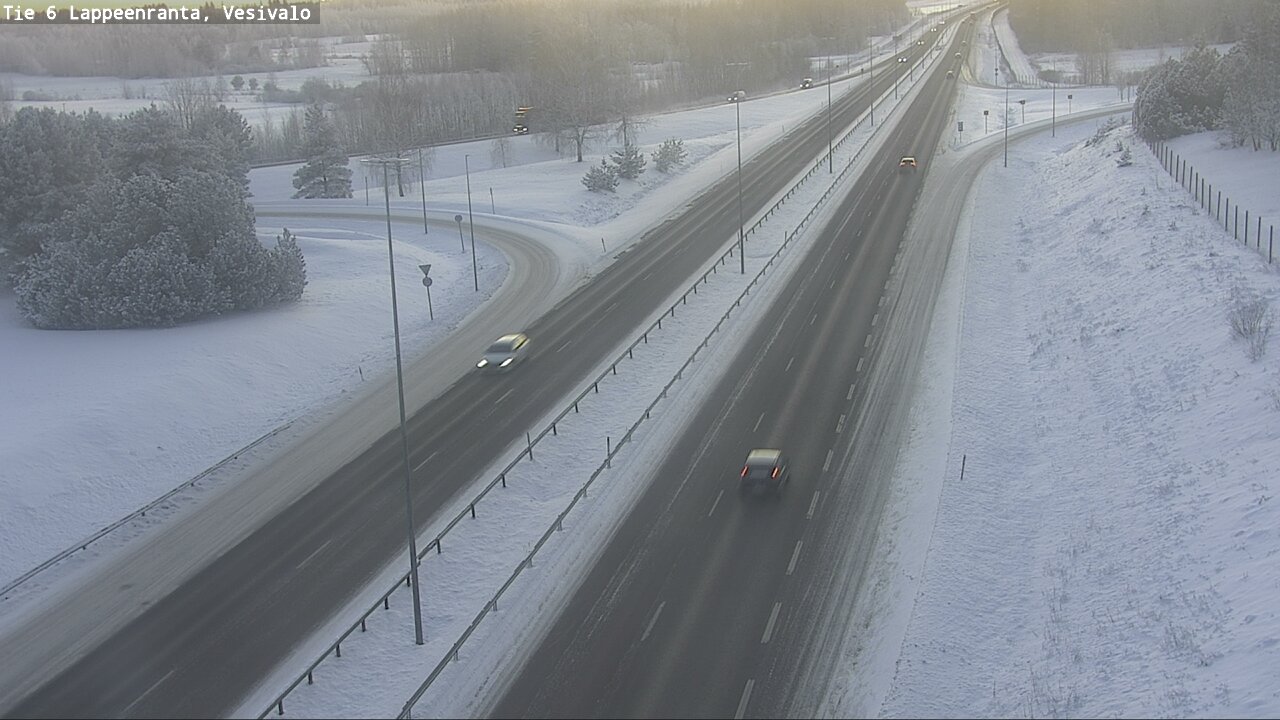 Weather Camera Image Road 6 Lappeenranta, Vesivalo, Lappeenranta, Etelä-Karjala