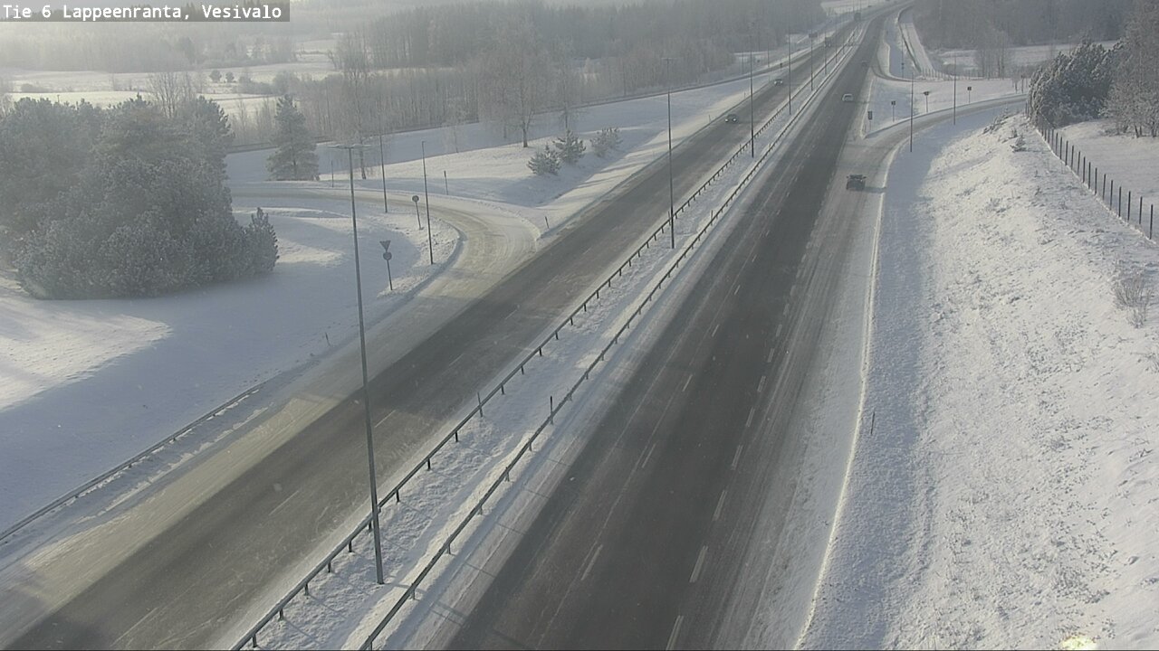 Weather Camera Image Road 6 Lappeenranta, Vesivalo, Lappeenranta, Etelä-Karjala