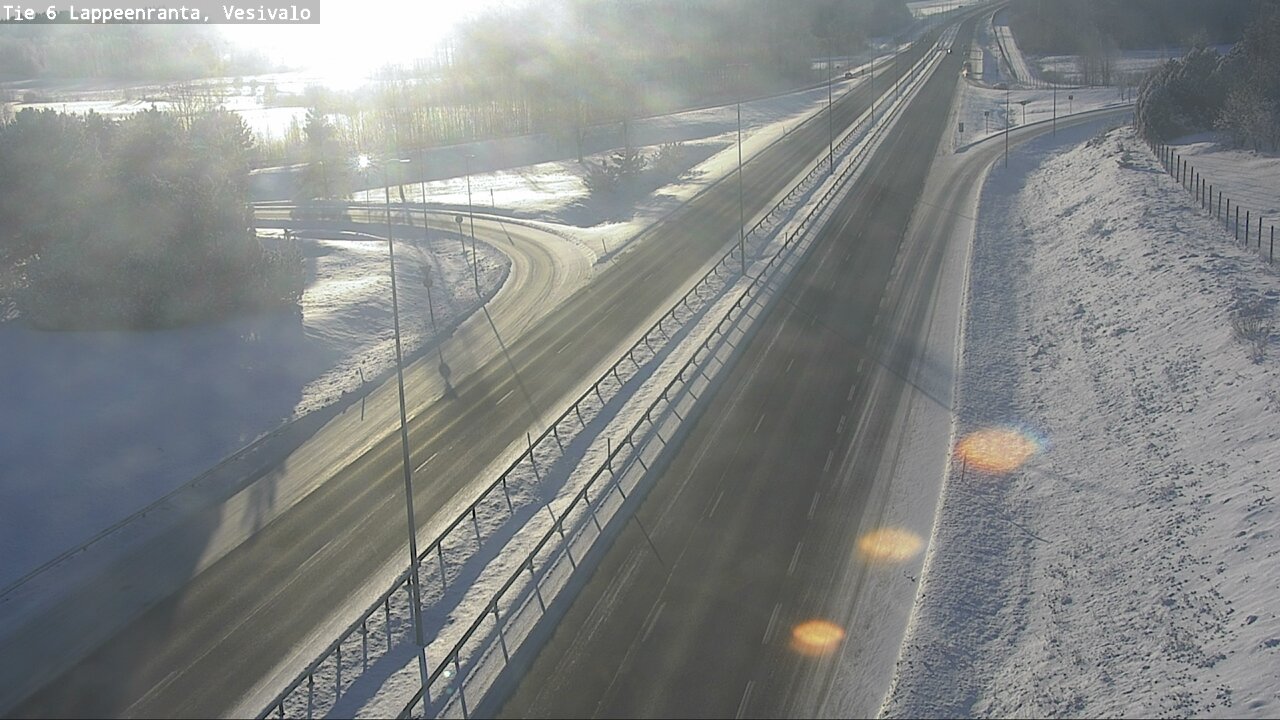 Weather Camera Image Road 6 Lappeenranta, Vesivalo, Lappeenranta, Etelä-Karjala