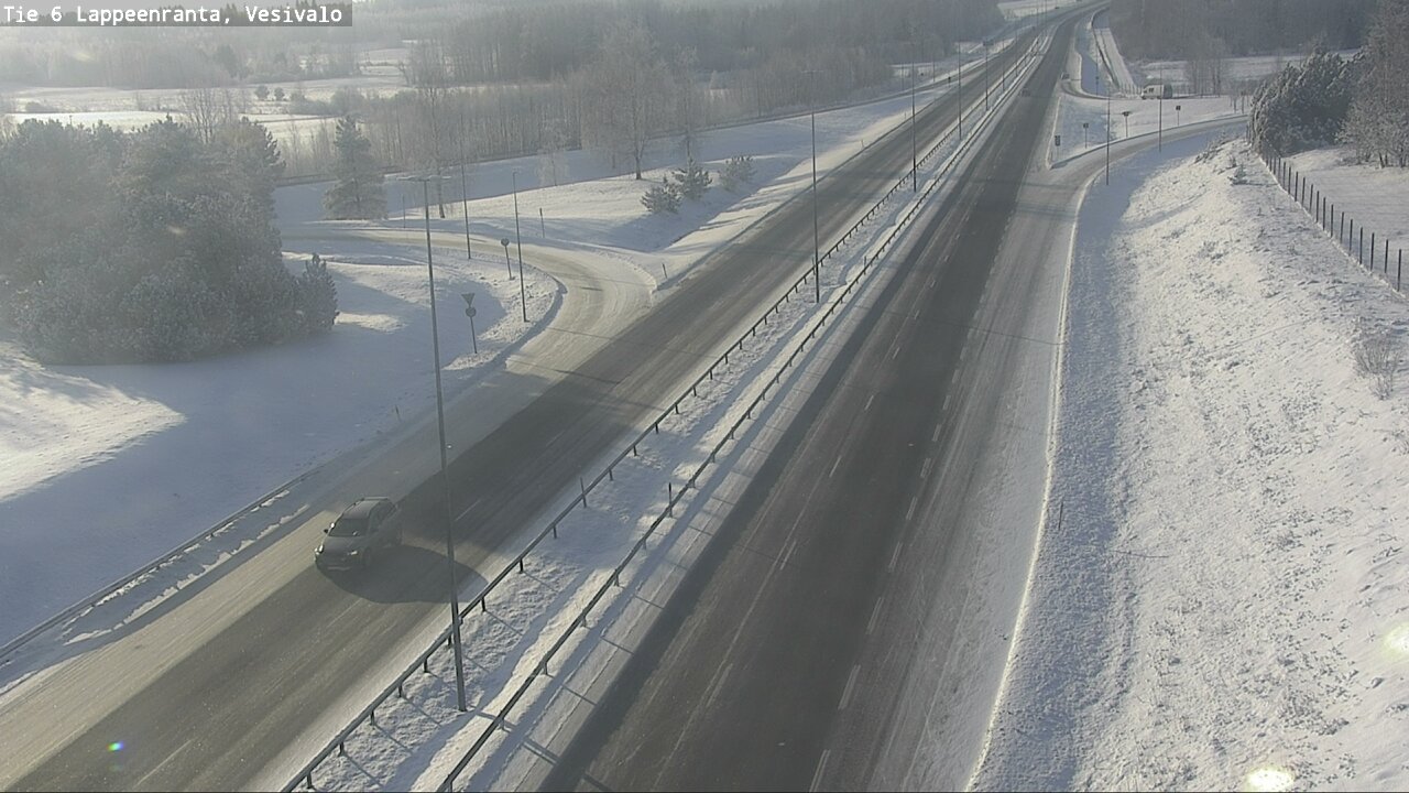 Weather Camera Image Road 6 Lappeenranta, Vesivalo, Lappeenranta, Etelä-Karjala