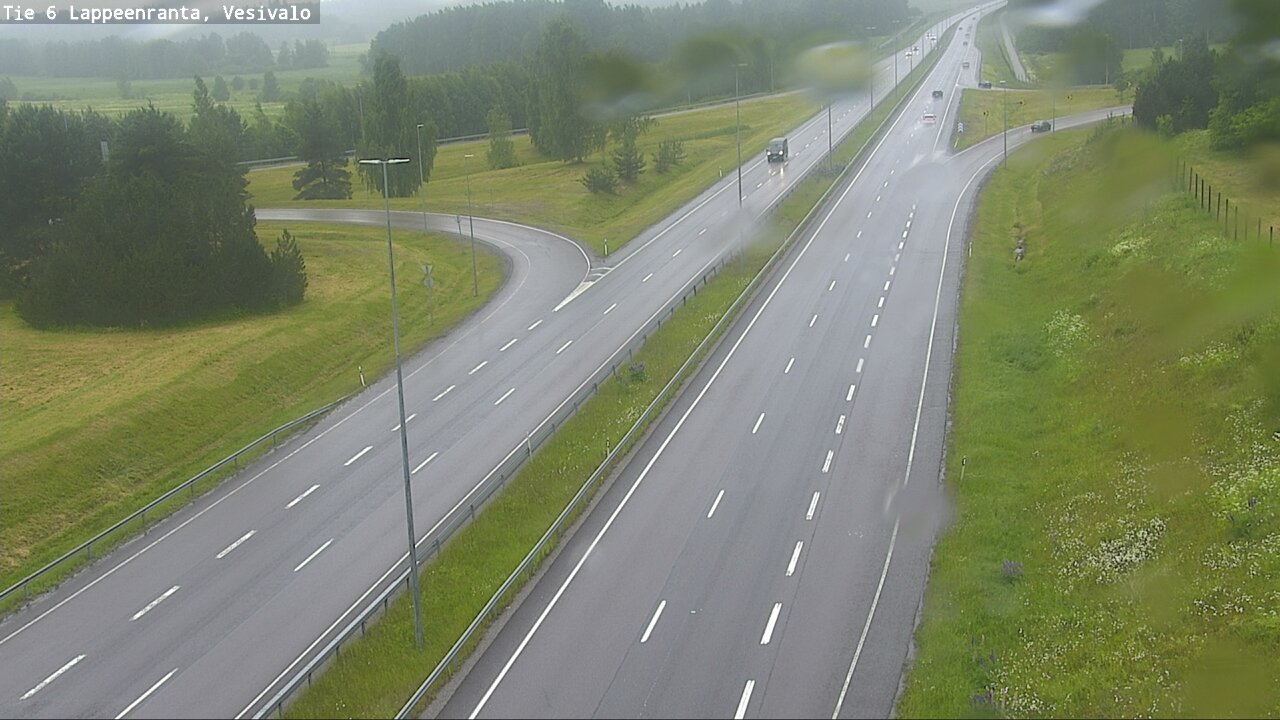 Weather Camera Image Väg 6 Villmanstrand, Vesivalo, Lappeenranta, Etelä-Karjala