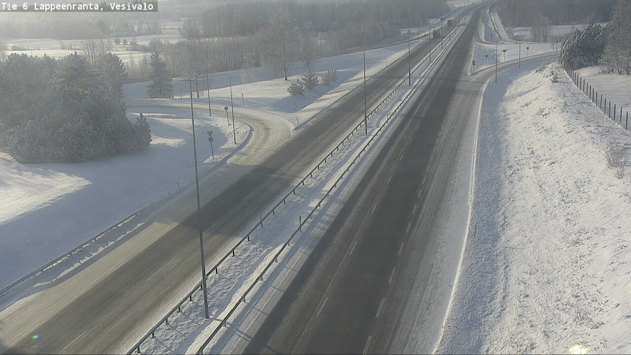 Weather Camera Image Road 6 Lappeenranta, Vesivalo, Lappeenranta, Etelä-Karjala