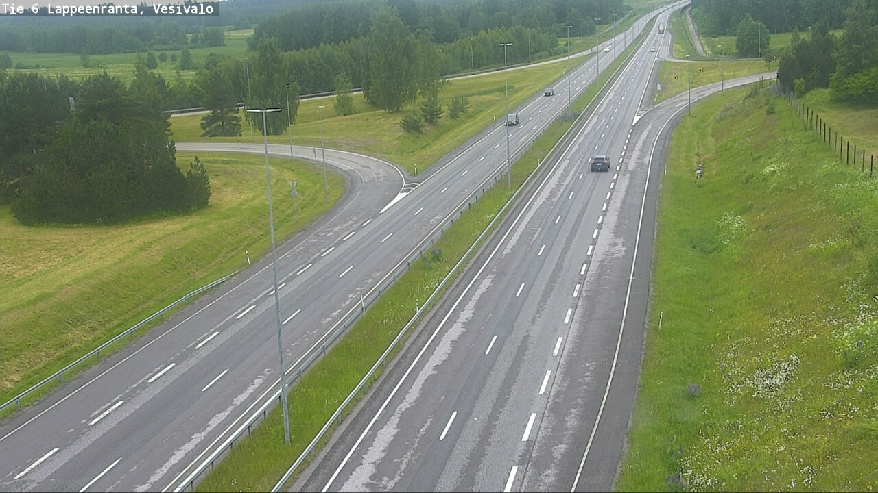 Weather Camera Image Väg 6 Villmanstrand, Vesivalo, Lappeenranta, Etelä-Karjala