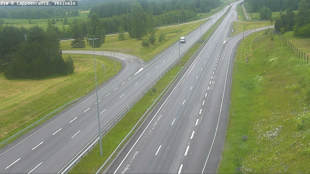 Weather Camera Image Väg 6 Villmanstrand, Vesivalo, Lappeenranta, Etelä-Karjala