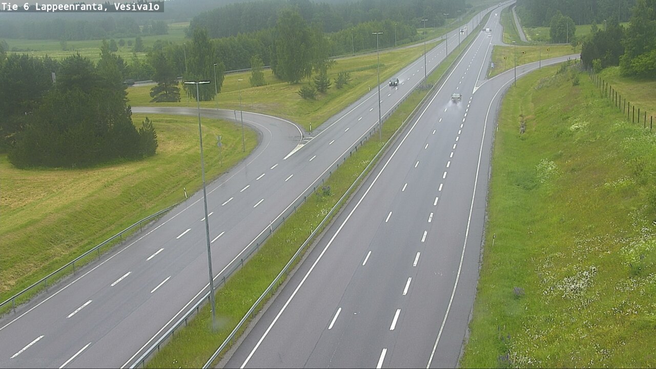 Weather Camera Image Väg 6 Villmanstrand, Vesivalo, Lappeenranta, Etelä-Karjala