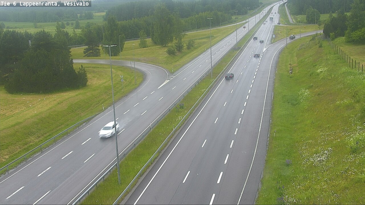Weather Camera Image Väg 6 Villmanstrand, Vesivalo, Lappeenranta, Etelä-Karjala