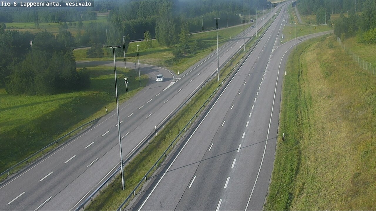 Weather Camera Image Road 6 Lappeenranta, Vesivalo, Lappeenranta, Etelä-Karjala