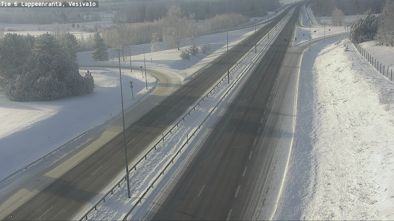 Weather Camera Image Road 6 Lappeenranta, Vesivalo, Lappeenranta, Etelä-Karjala
