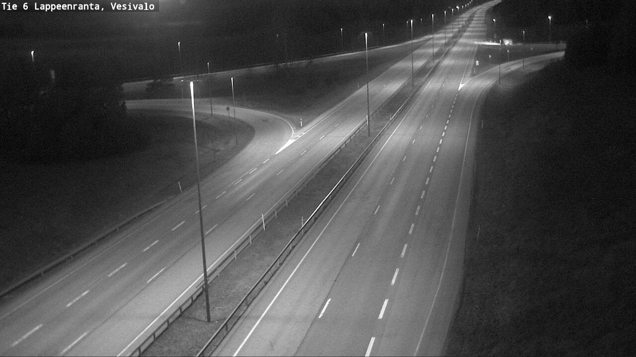 Weather Camera Image Road 6 Lappeenranta, Vesivalo, Lappeenranta, Etelä-Karjala