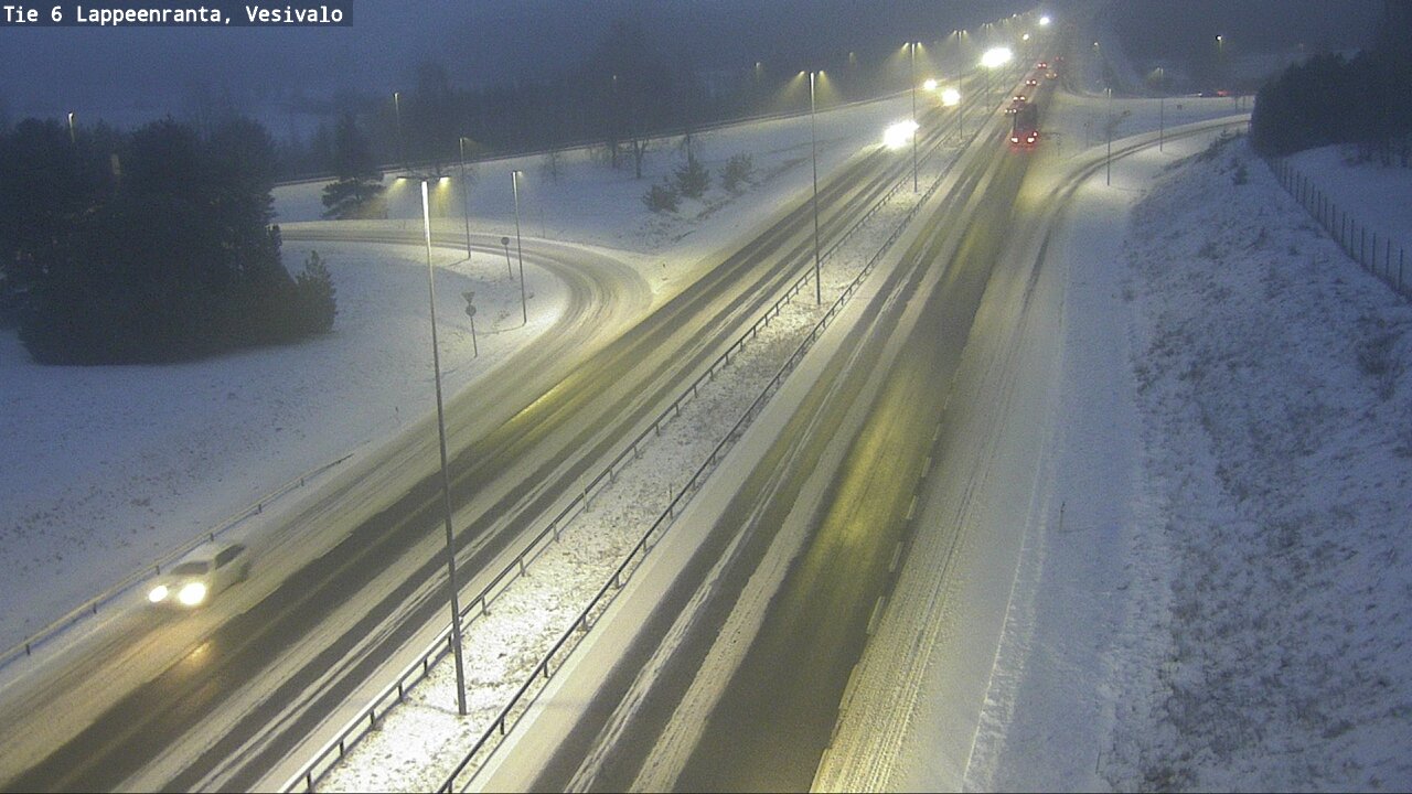 Weather Camera Image Väg 6 Villmanstrand, Vesivalo, Lappeenranta, Etelä-Karjala