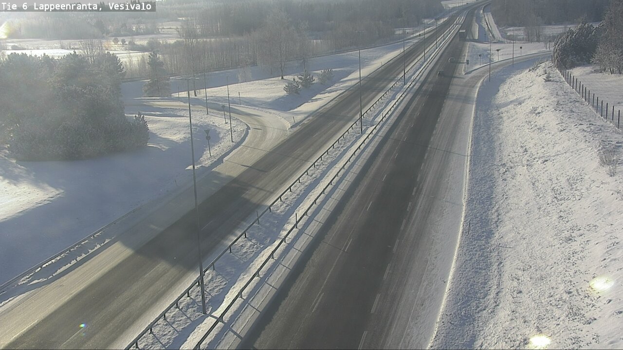 Weather Camera Image Road 6 Lappeenranta, Vesivalo, Lappeenranta, Etelä-Karjala