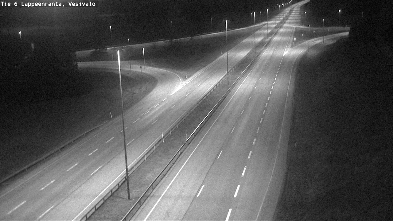 Weather Camera Image Road 6 Lappeenranta, Vesivalo, Lappeenranta, Etelä-Karjala