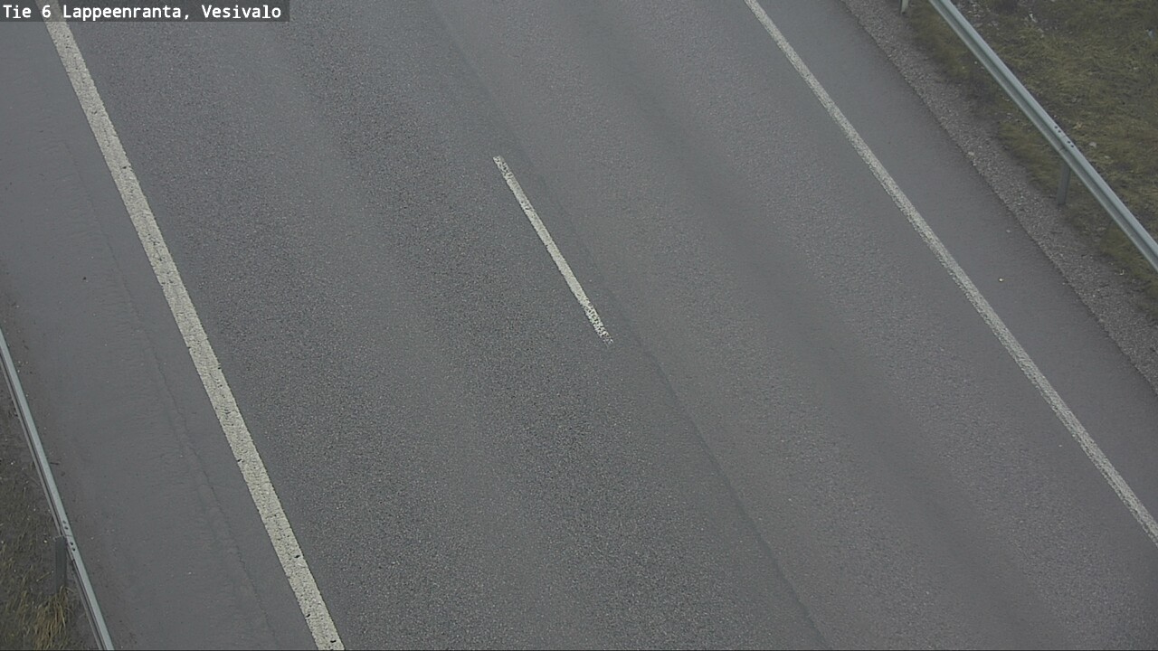 Weather Camera Image Road 6 Lappeenranta, Vesivalo, Lappeenranta, Etelä-Karjala