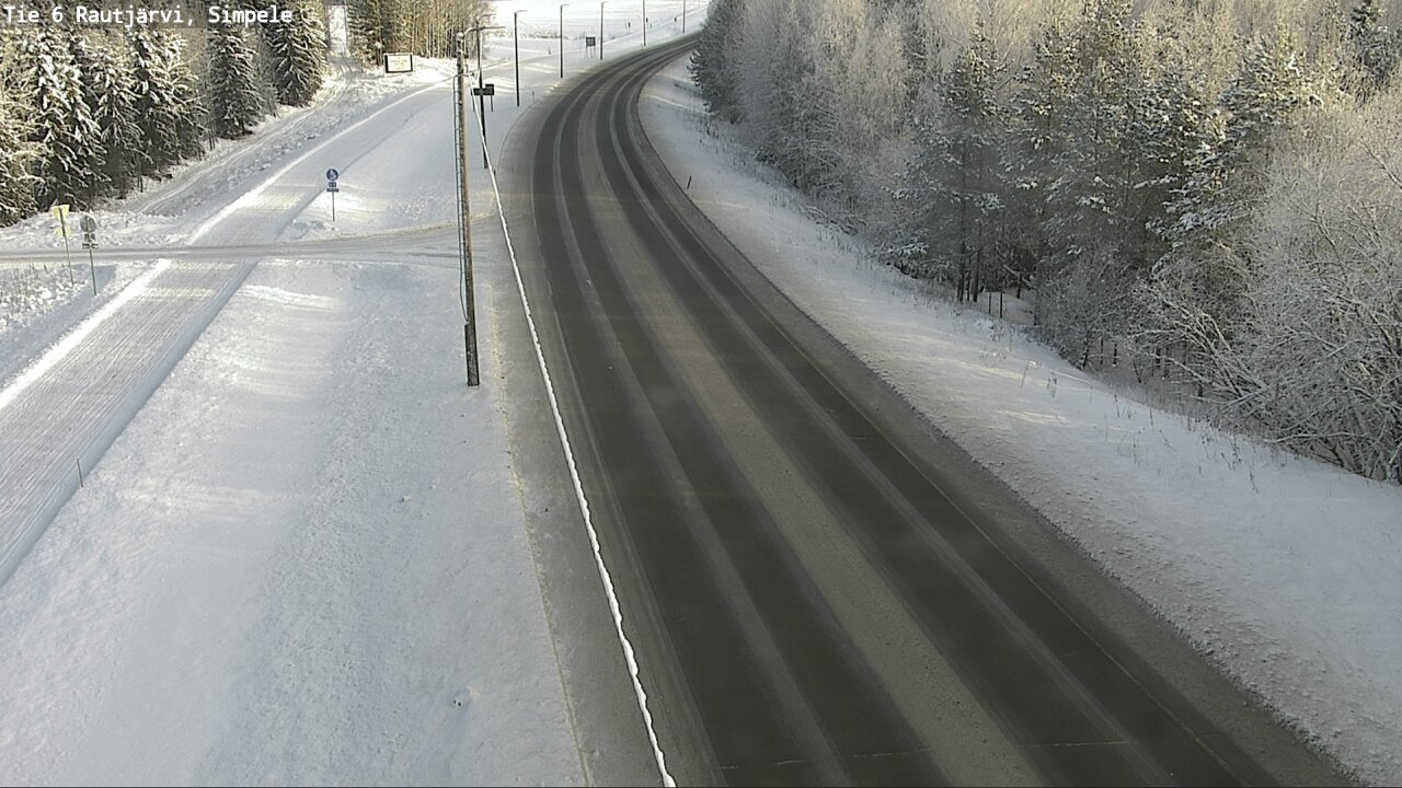 Weather Camera Image Road 6 Rautjärvi, Simpele, Rautjärvi, Etelä-Karjala