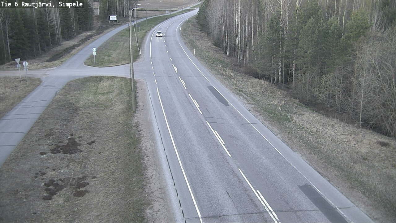 Weather Camera Image Road 6 Rautjärvi, Simpele, Rautjärvi, Etelä-Karjala