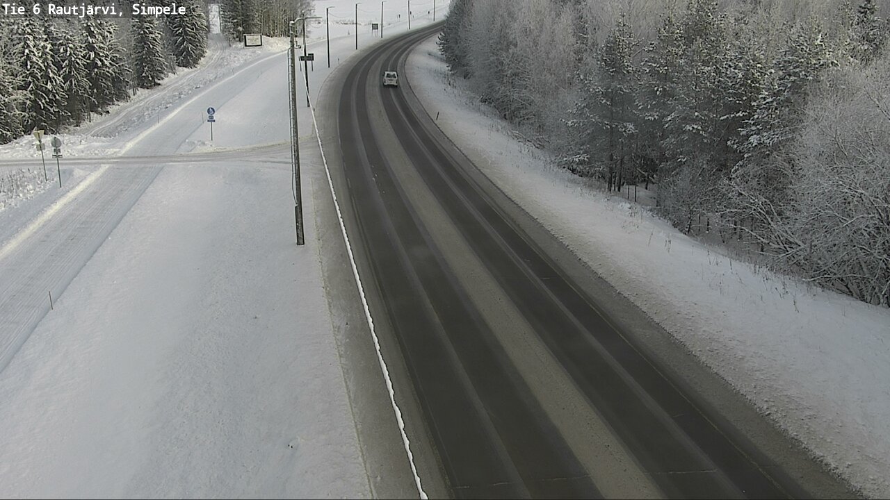 Weather Camera Image Road 6 Rautjärvi, Simpele, Rautjärvi, Etelä-Karjala