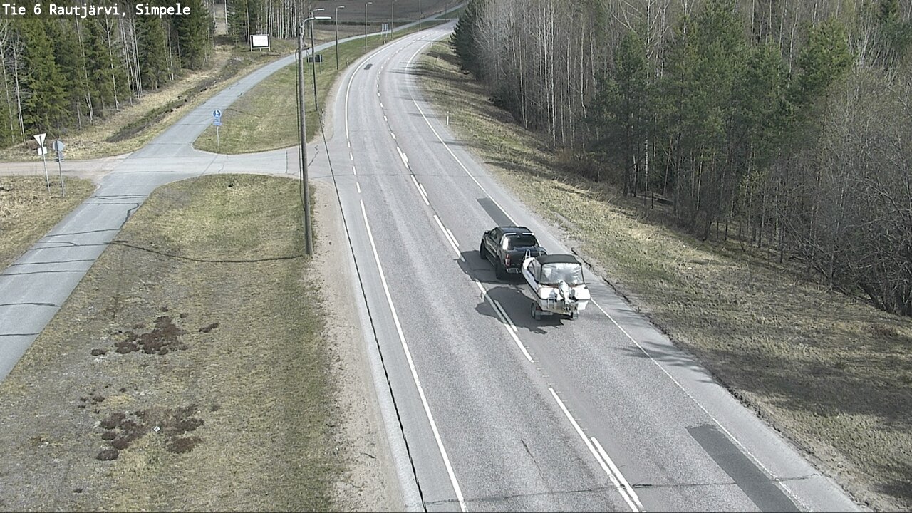 Weather Camera Image Road 6 Rautjärvi, Simpele, Rautjärvi, Etelä-Karjala