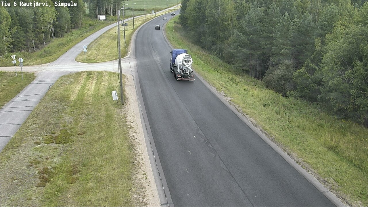Weather Camera Image Road 6 Rautjärvi, Simpele, Rautjärvi, Etelä-Karjala