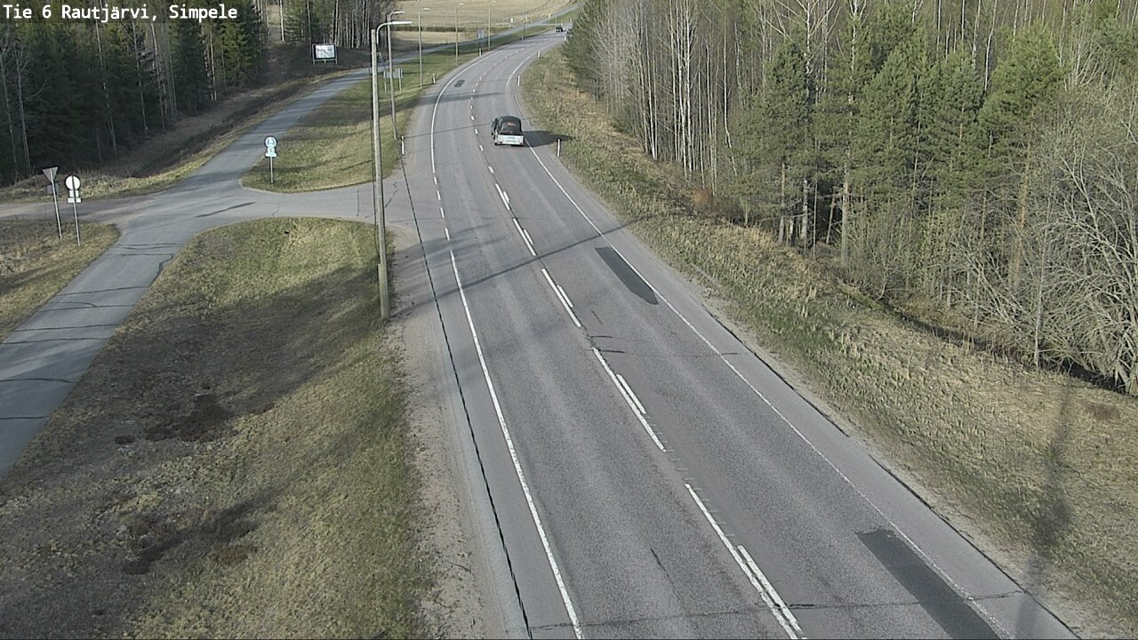 Weather Camera Image Road 6 Rautjärvi, Simpele, Rautjärvi, Etelä-Karjala