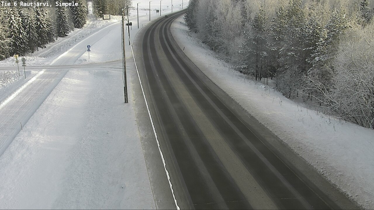 Weather Camera Image Road 6 Rautjärvi, Simpele, Rautjärvi, Etelä-Karjala