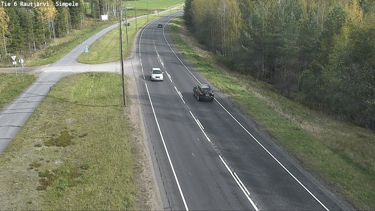 Weather Camera Image Road 6 Rautjärvi, Simpele, Rautjärvi, Etelä-Karjala