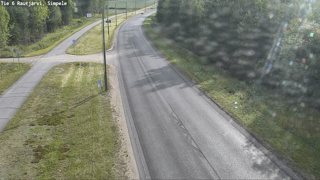 Weather Camera Image Road 6 Rautjärvi, Simpele, Rautjärvi, Etelä-Karjala