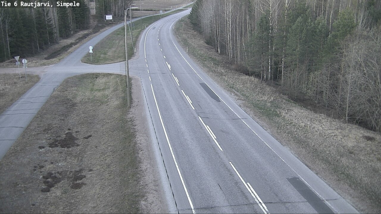 Weather Camera Image Road 6 Rautjärvi, Simpele, Rautjärvi, Etelä-Karjala