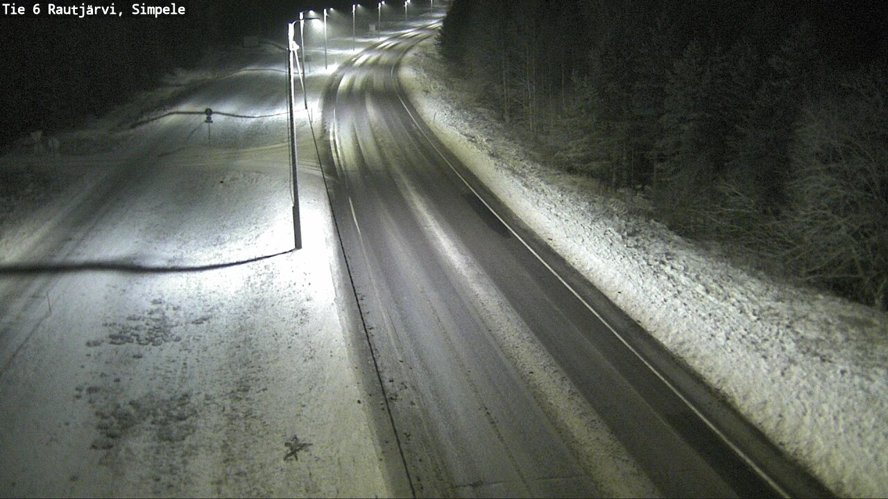 Weather Camera Image Road 6 Rautjärvi, Simpele, Rautjärvi, Etelä-Karjala