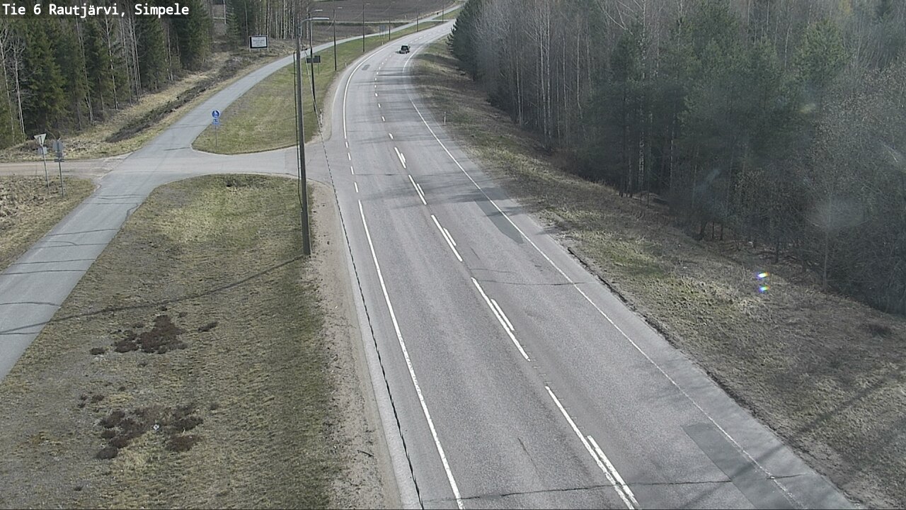 Weather Camera Image Road 6 Rautjärvi, Simpele, Rautjärvi, Etelä-Karjala
