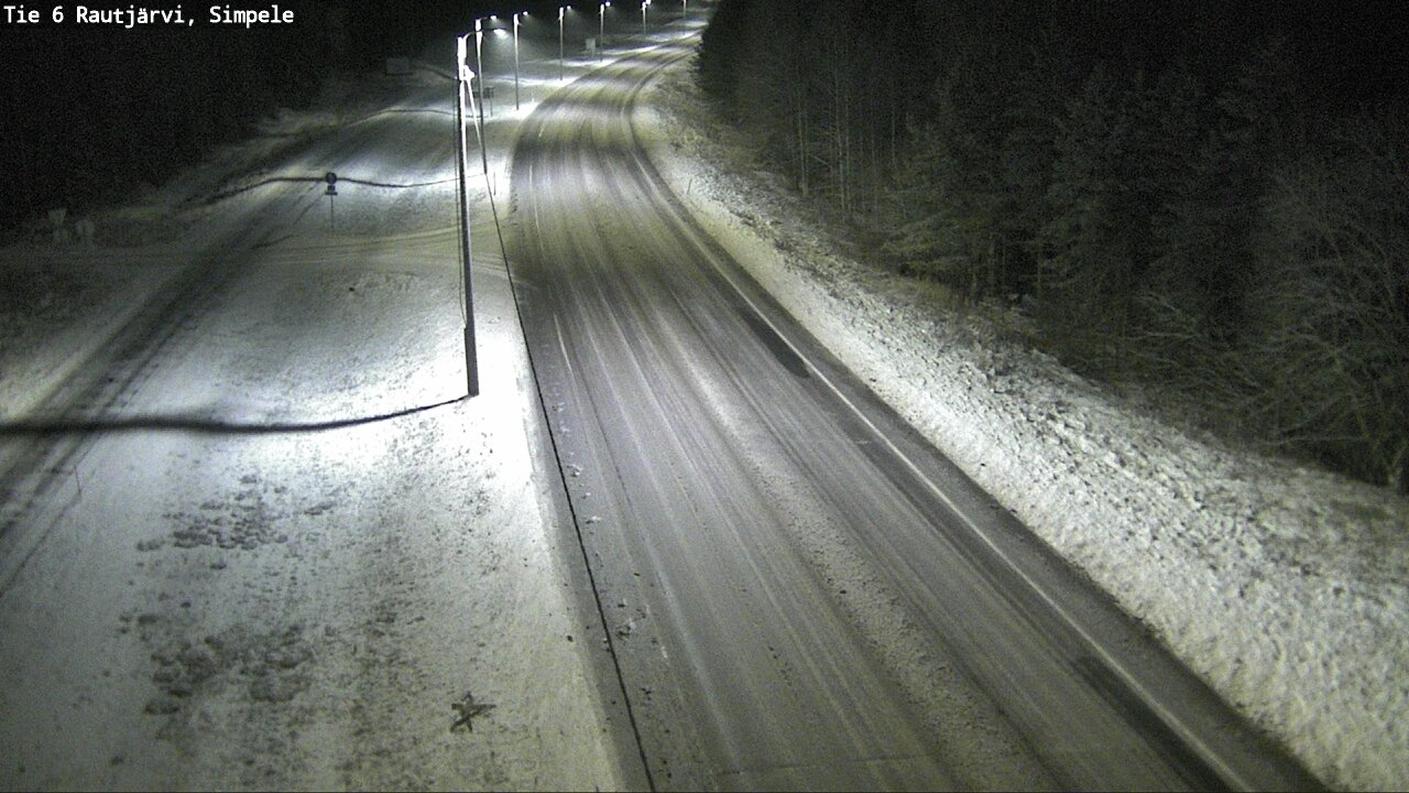 Weather Camera Image Road 6 Rautjärvi, Simpele, Rautjärvi, Etelä-Karjala