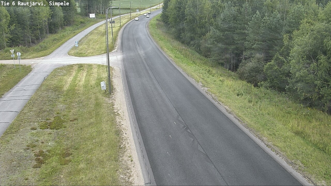 Weather Camera Image Road 6 Rautjärvi, Simpele, Rautjärvi, Etelä-Karjala