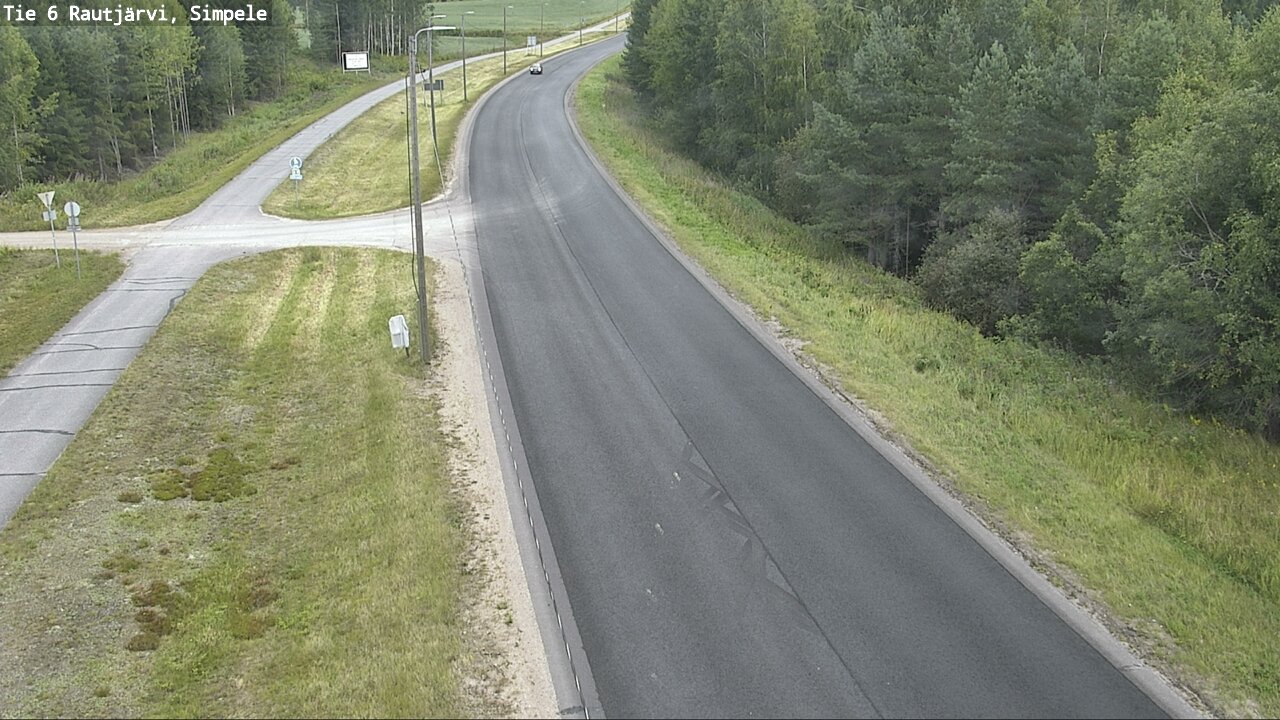 Weather Camera Image Road 6 Rautjärvi, Simpele, Rautjärvi, Etelä-Karjala