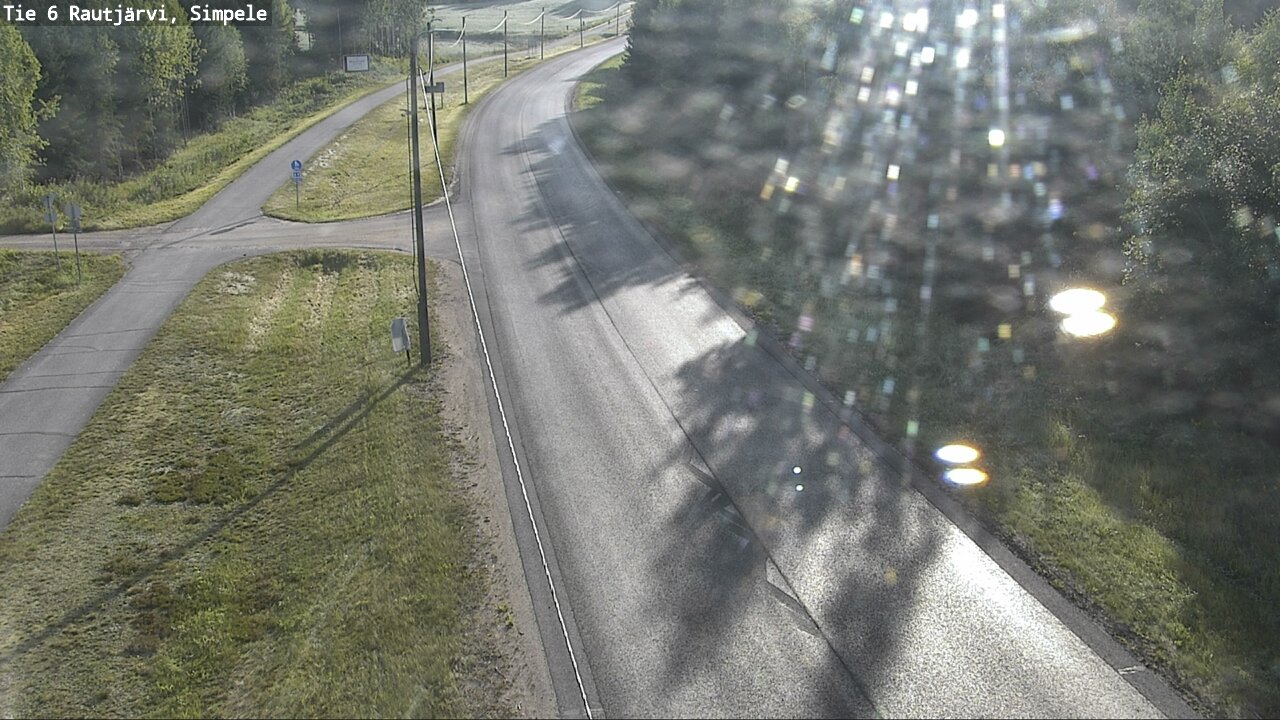 Weather Camera Image Väg 6 Rautjärvi, Simpele, Rautjärvi, Etelä-Karjala