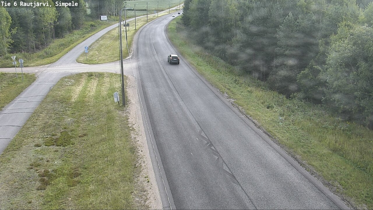 Weather Camera Image Road 6 Rautjärvi, Simpele, Rautjärvi, Etelä-Karjala
