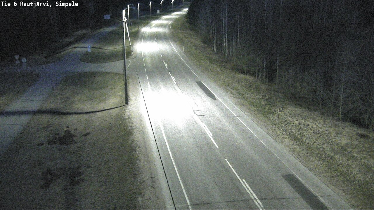 Weather Camera Image Road 6 Rautjärvi, Simpele, Rautjärvi, Etelä-Karjala