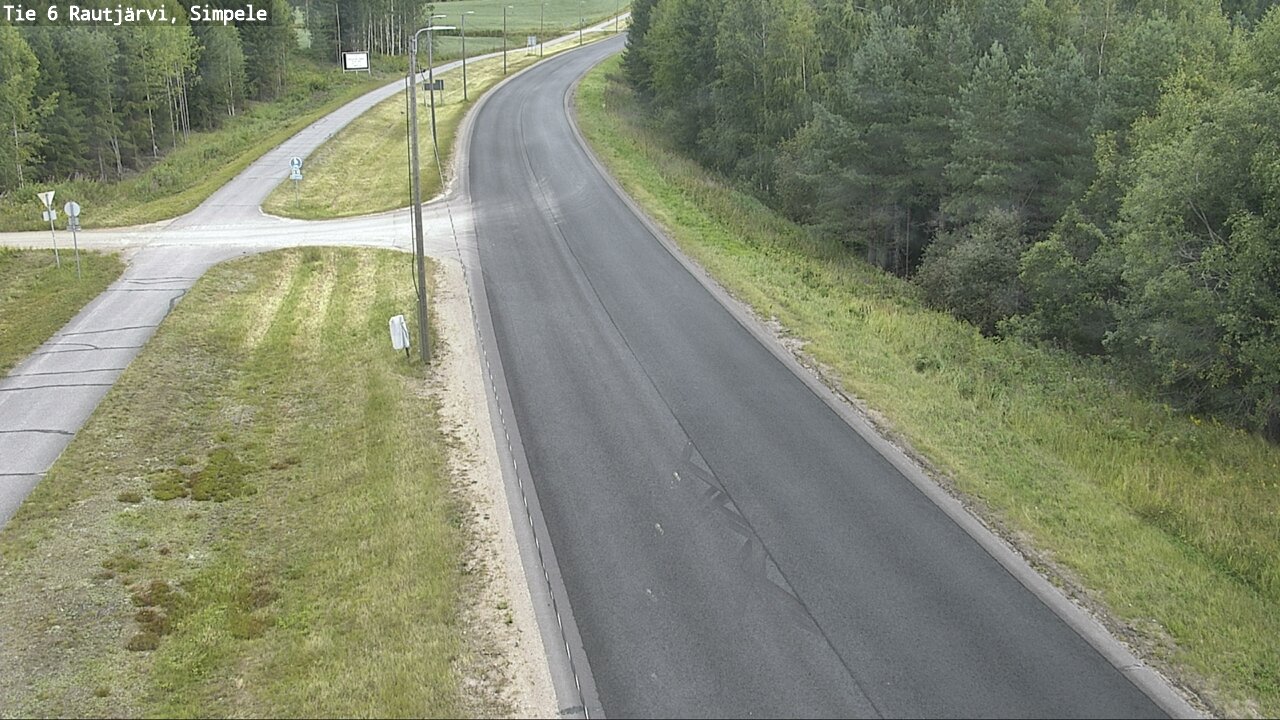 Weather Camera Image Road 6 Rautjärvi, Simpele, Rautjärvi, Etelä-Karjala