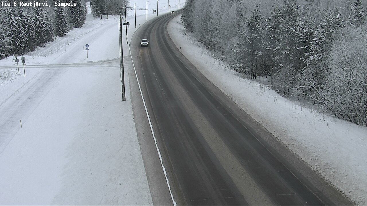 Weather Camera Image Road 6 Rautjärvi, Simpele, Rautjärvi, Etelä-Karjala