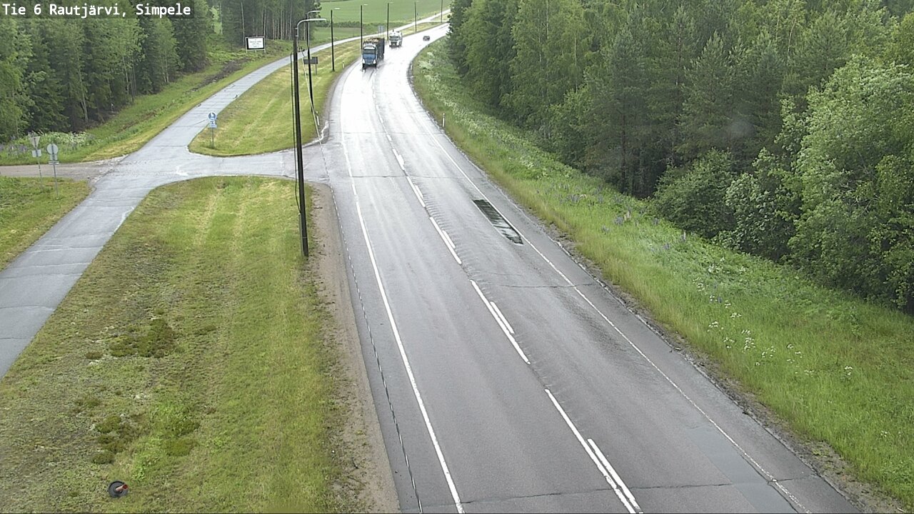 Weather Camera Image Road 6 Rautjärvi, Simpele, Rautjärvi, Etelä-Karjala