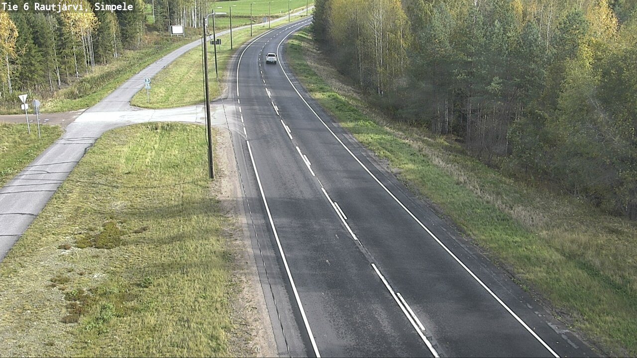 Weather Camera Image Road 6 Rautjärvi, Simpele, Rautjärvi, Etelä-Karjala